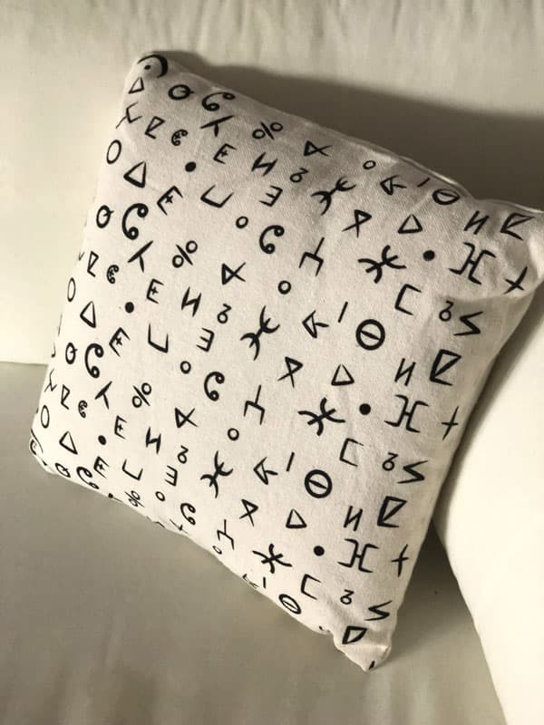 Coussin Tifiniagh Noir