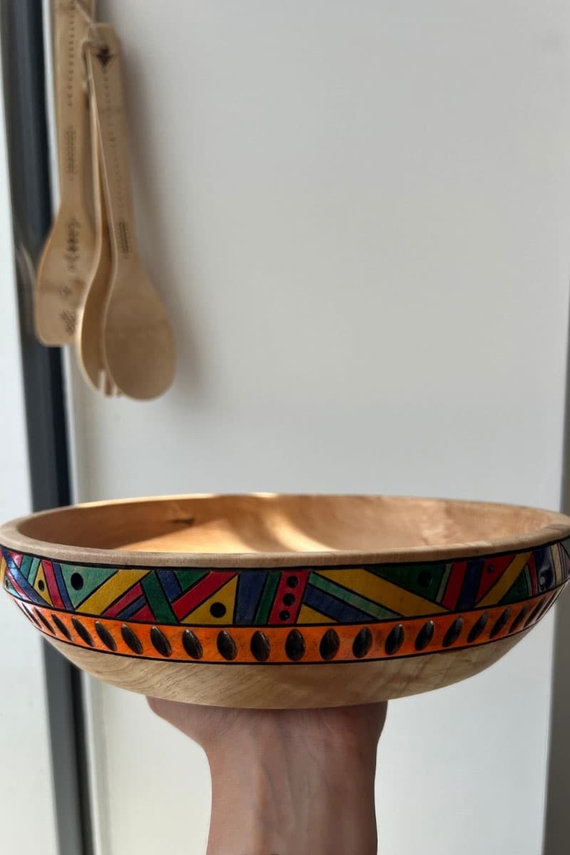 Grand Plat fêne coloré