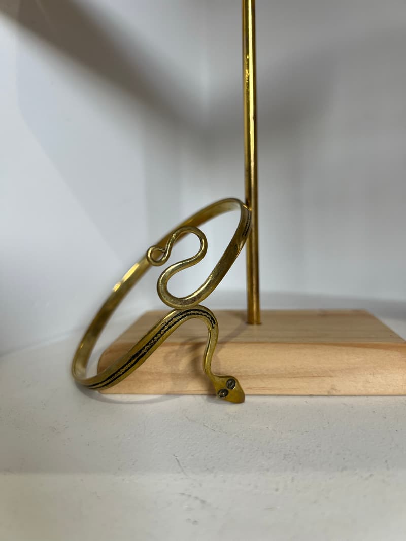 bracelet bras serpent en bronze