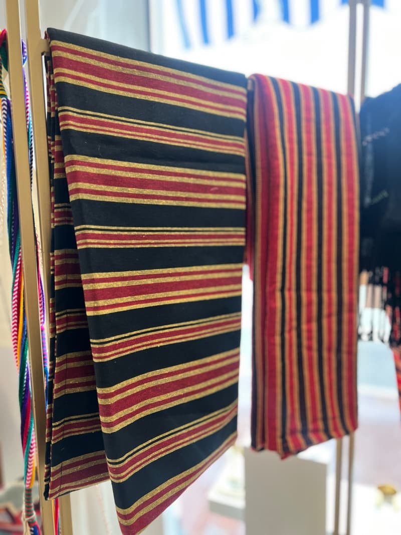 Plaid artisanal en coton