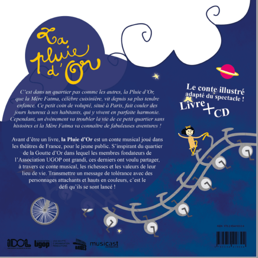 Livre pour enfants : Conte musical Rap – “La pluie d’Or”