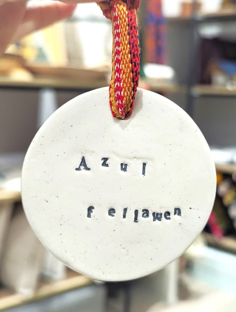 Décoration murale médaillon céramique amazigh – Azul Fellawen