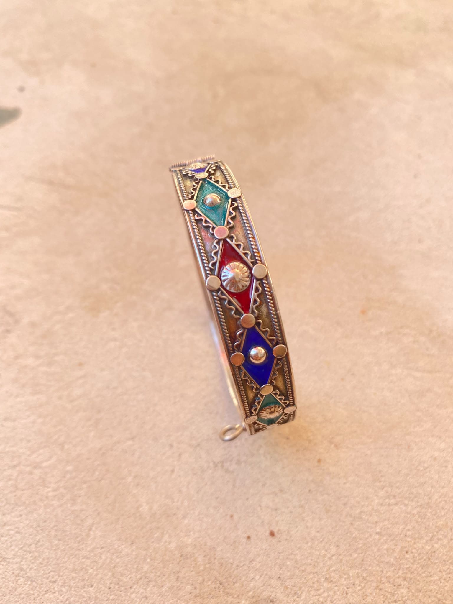 Bracelet en argent amazighe” Makrout “