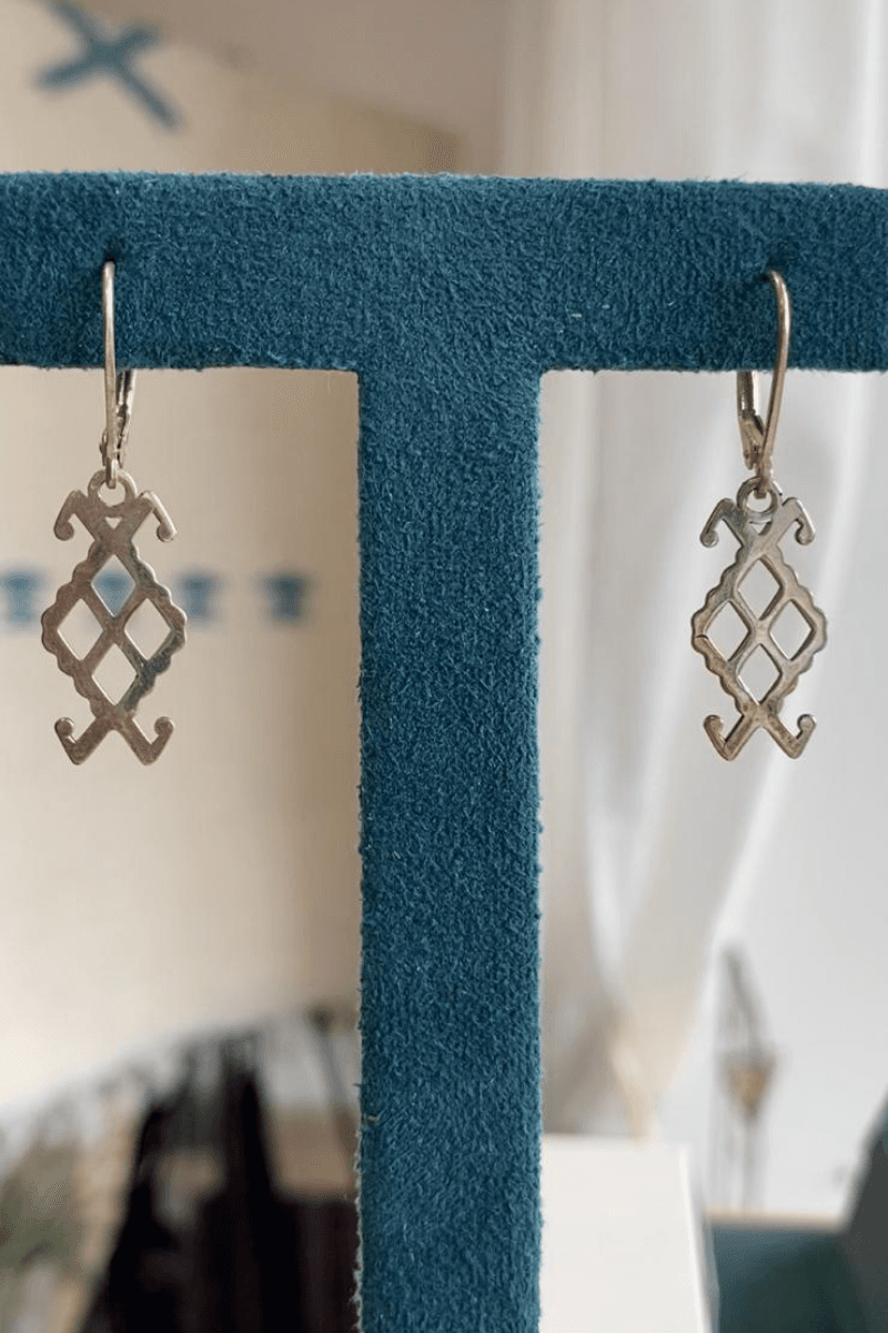 Boucles d’oreilles losange
