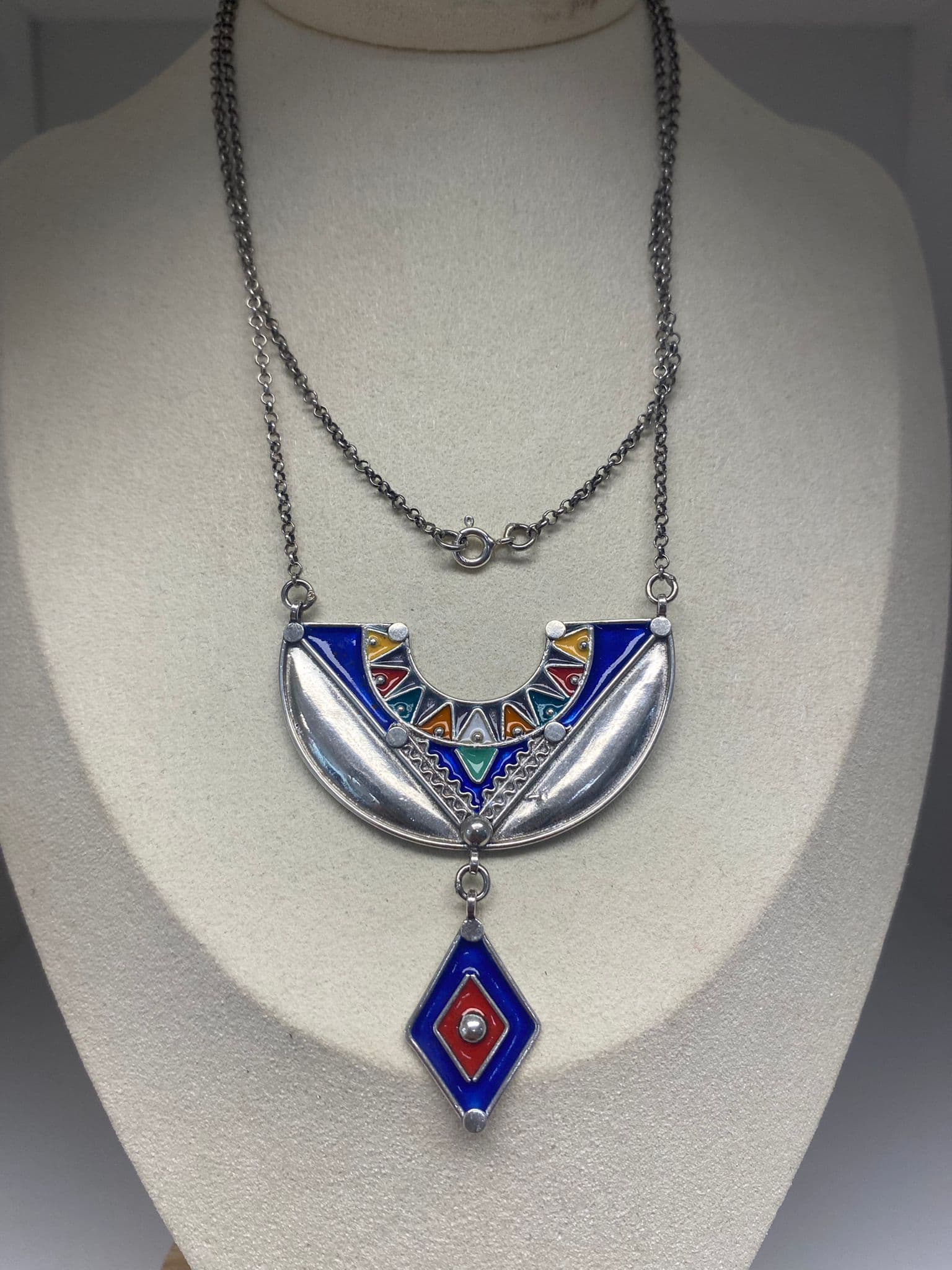 Sautoir en argent amazigh ” AGGUR “
