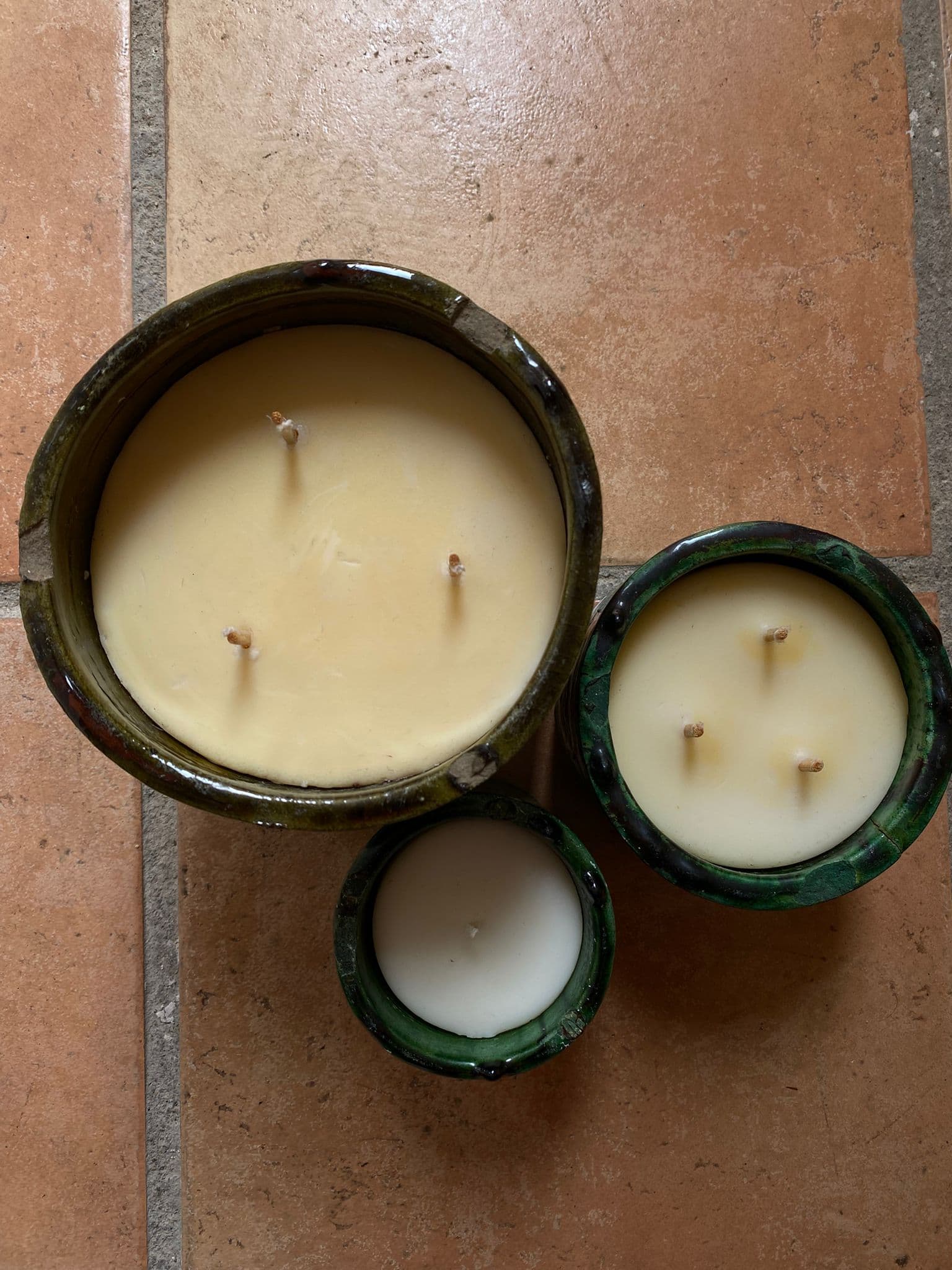 Bougies artisanales en tamegroute  parfumée