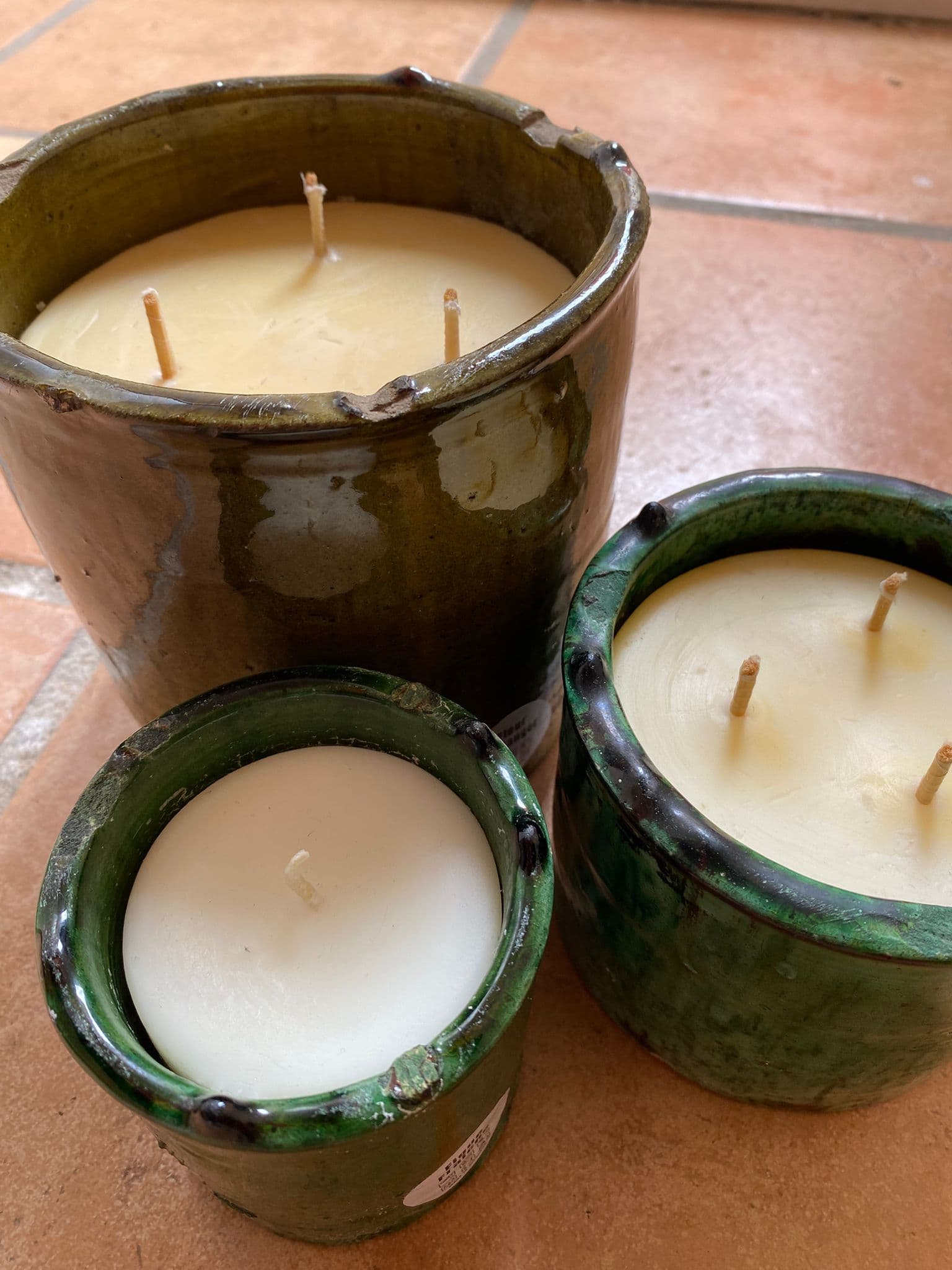 Bougies artisanales en tamegroute  parfumée
