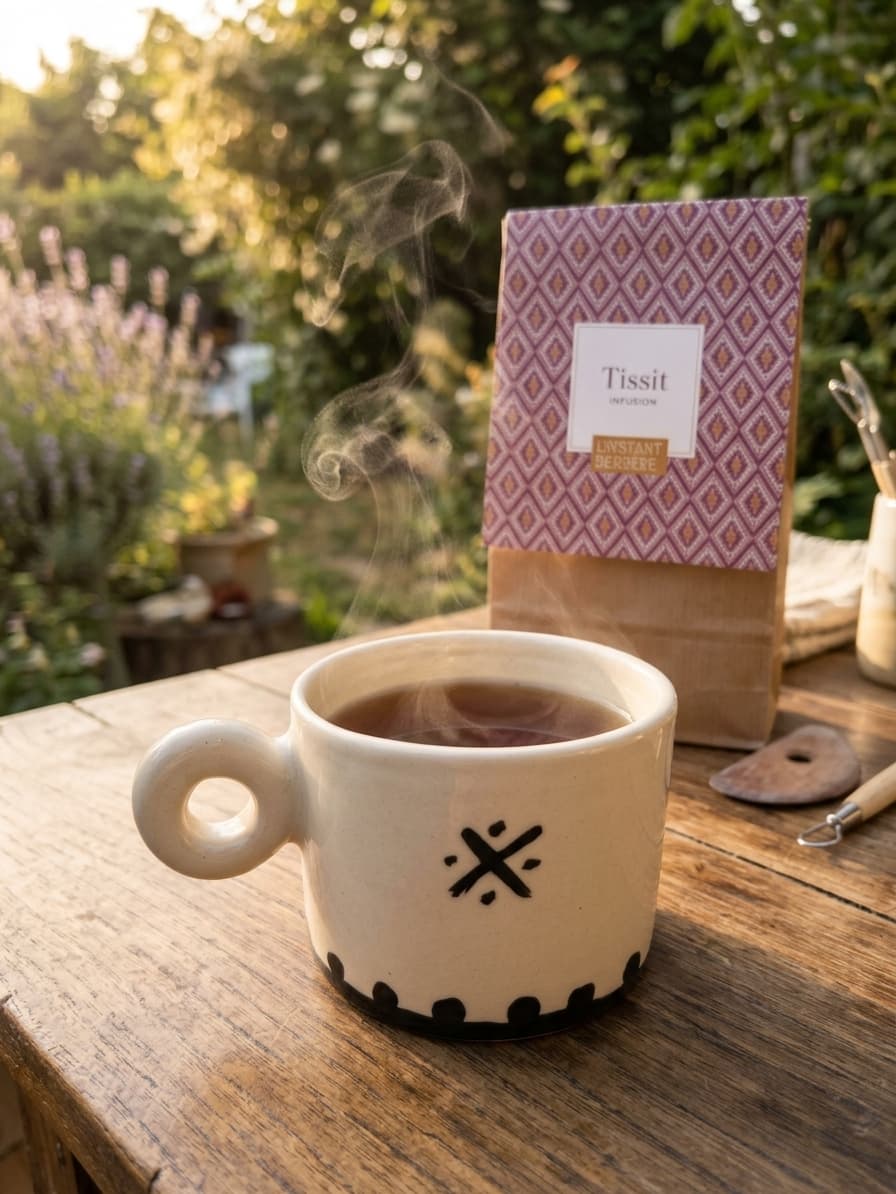 Tasse anse anneau – inspiration amazighe