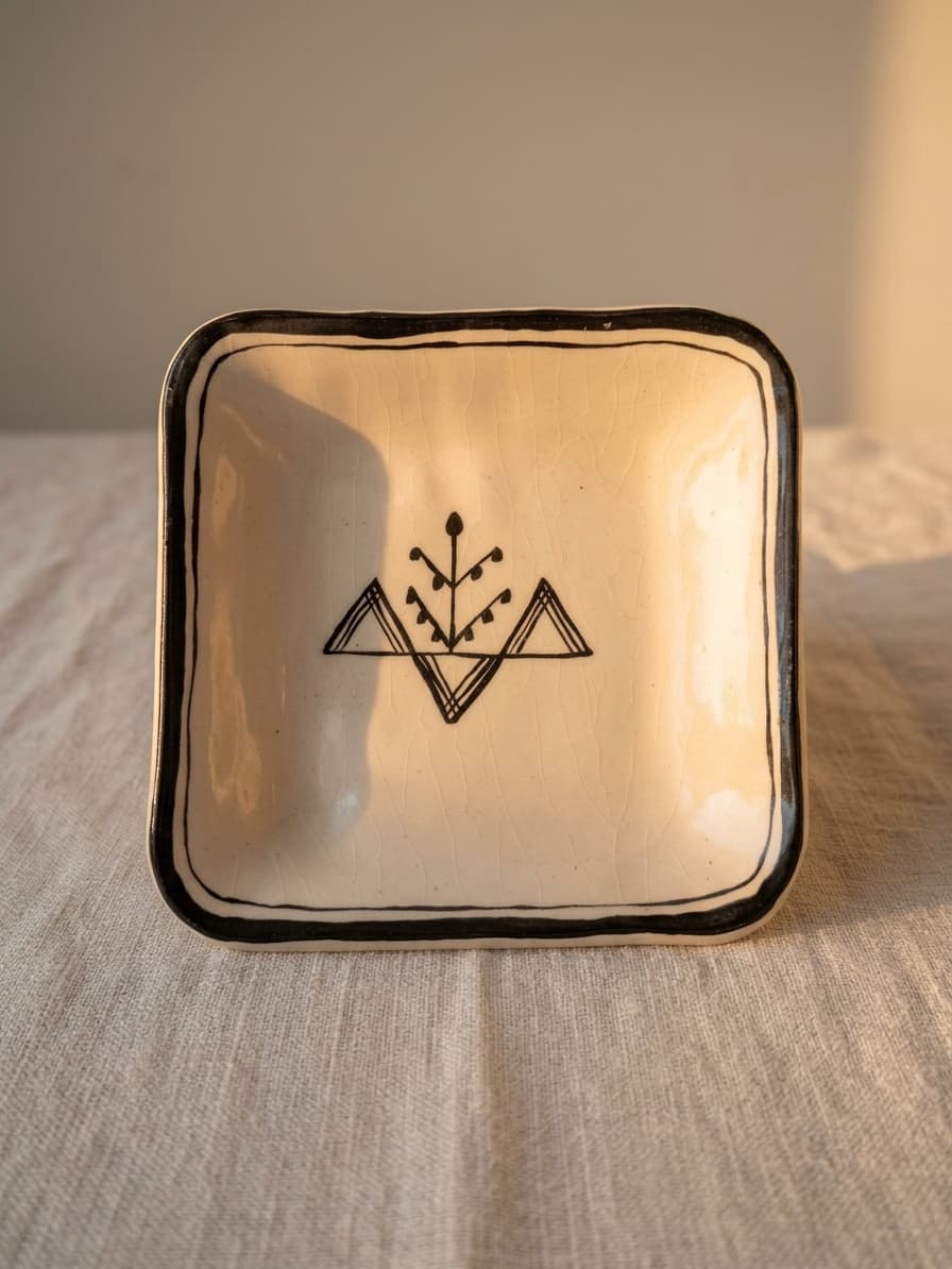 Coupelle carrée- inspiration amazighe