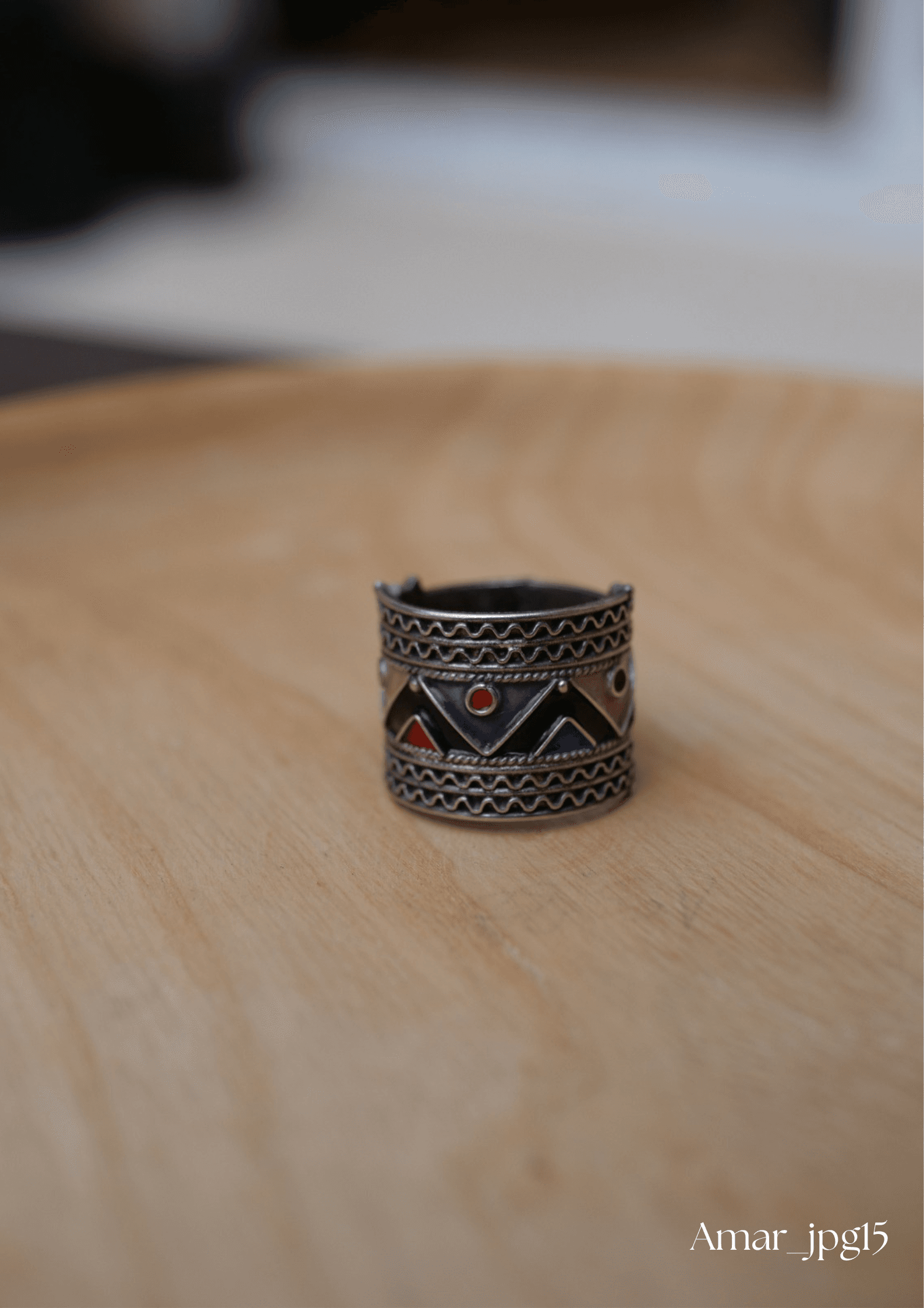 Bague en argent émaillé “iIli”