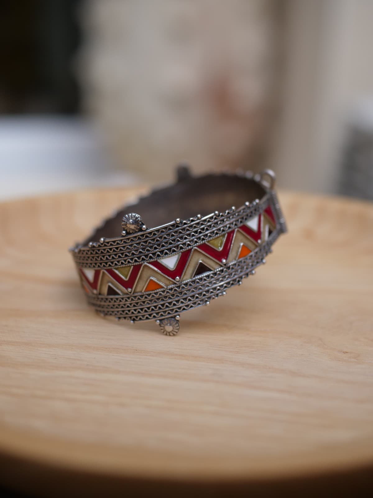 Bracelet en argent amazigh ” LAATHES “