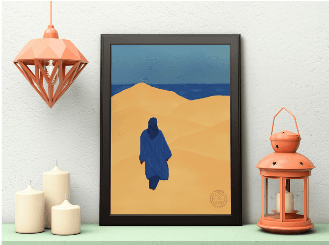 Illustration Touareg Dunes – Nomadeen illustrations