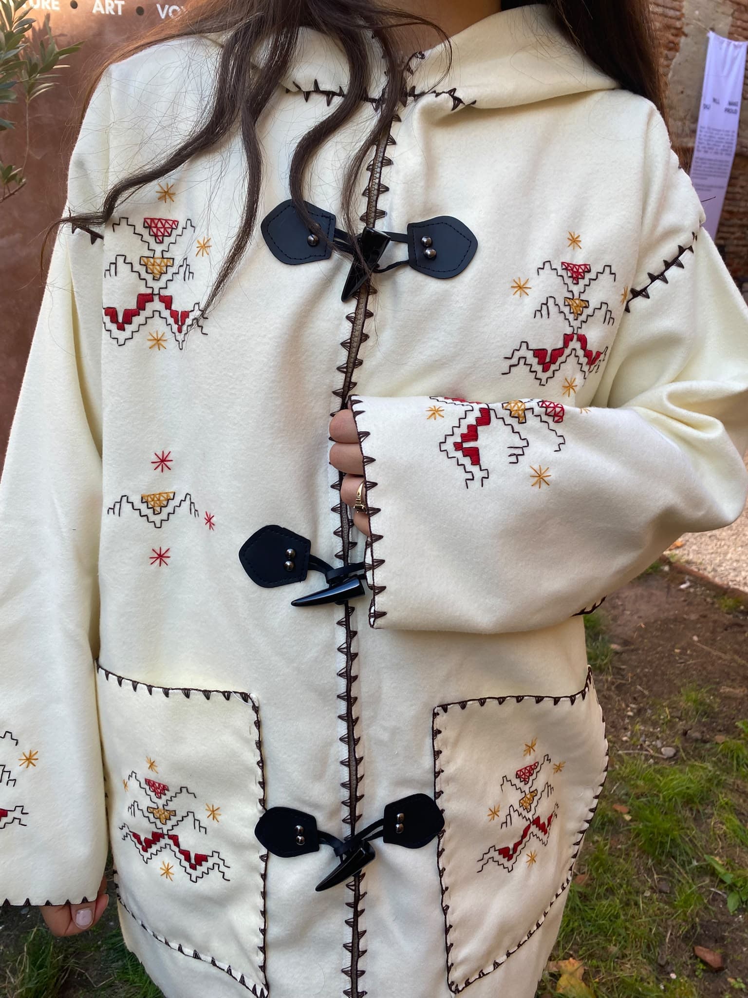 Barnous inspiration amazighe en laine
