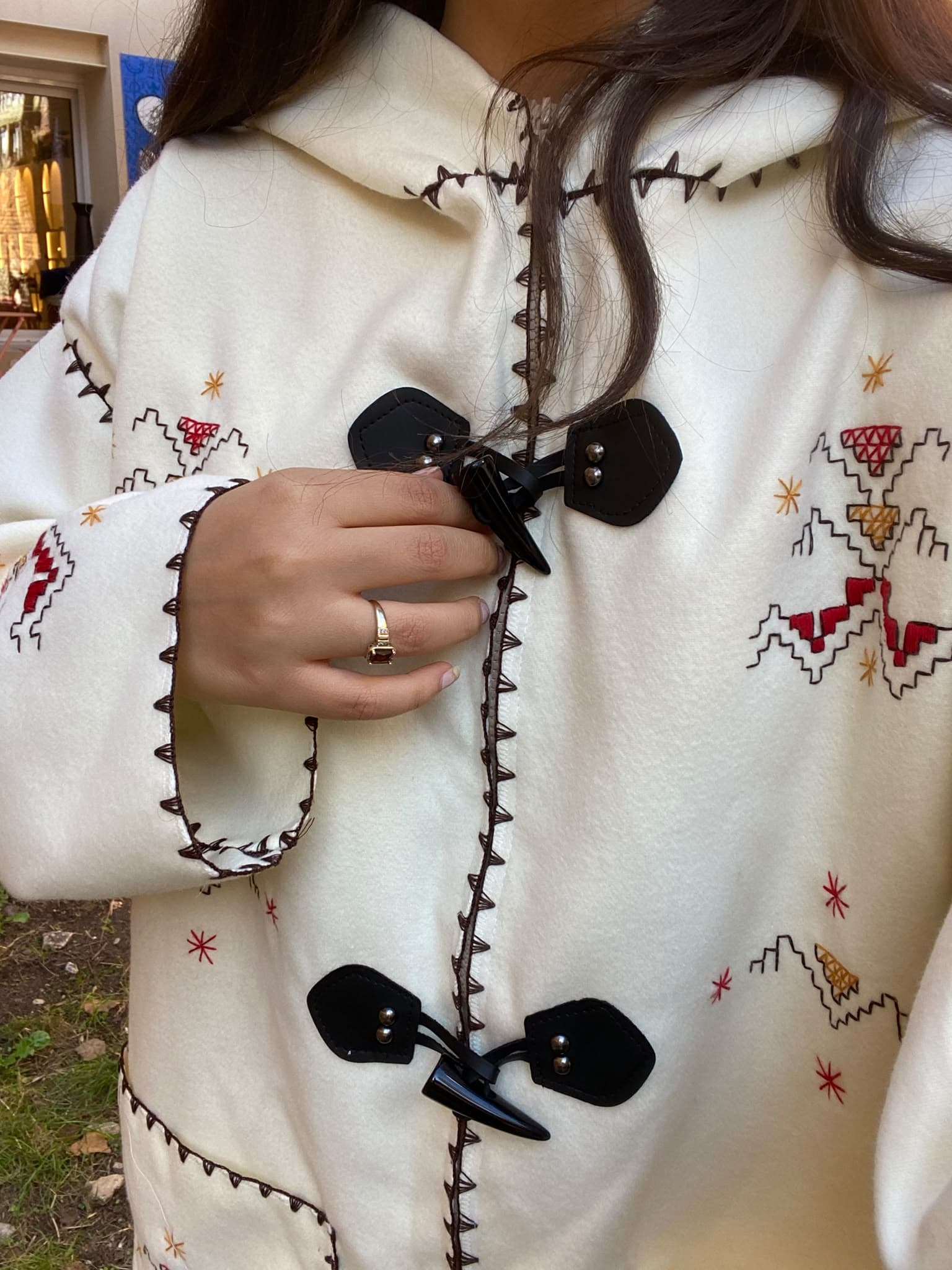 Barnous inspiration amazighe en laine