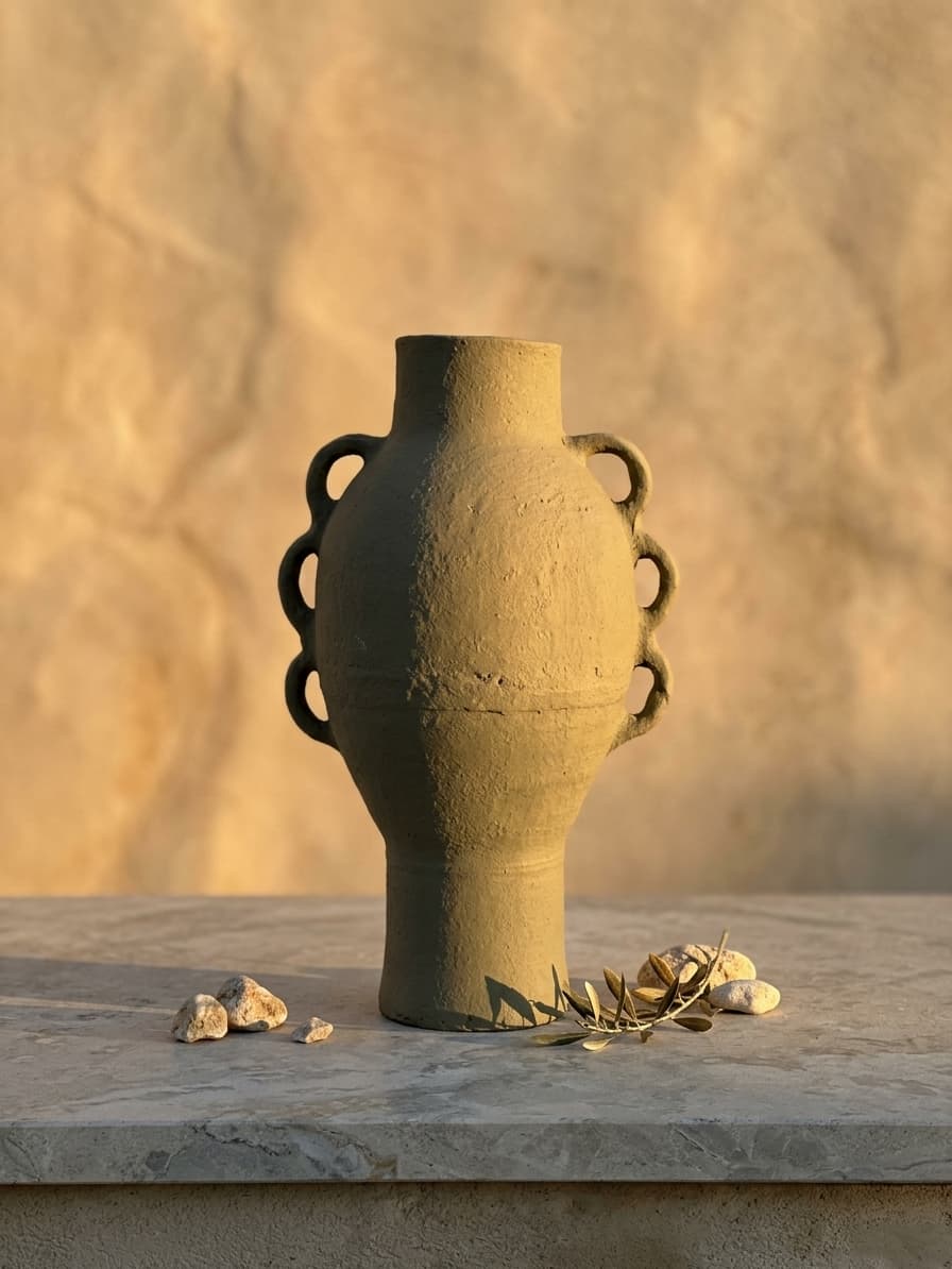 Poterie en tadelakt Olive