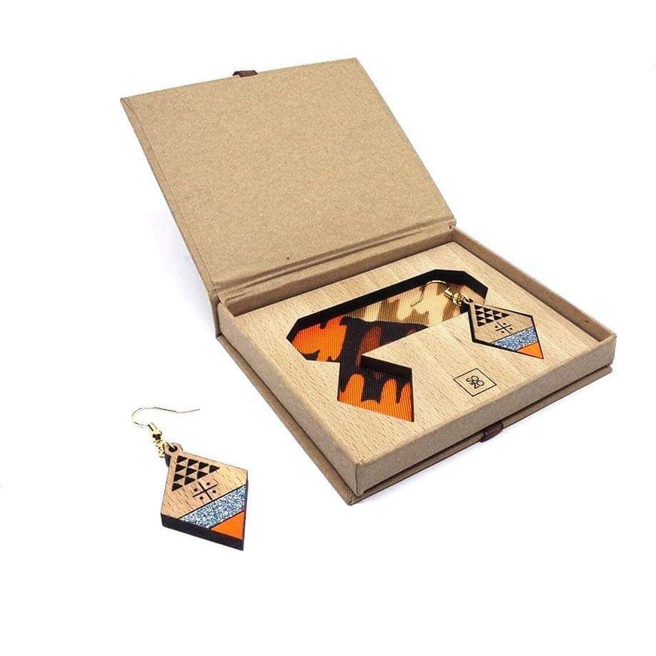 Boucles d’oreilles losange amazigh