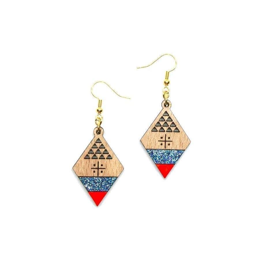 Boucles d’oreilles losange amazigh