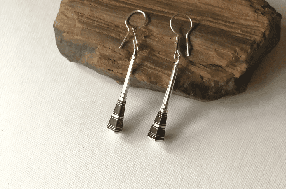 Boucles d’oreilles Touareg argent et ébène