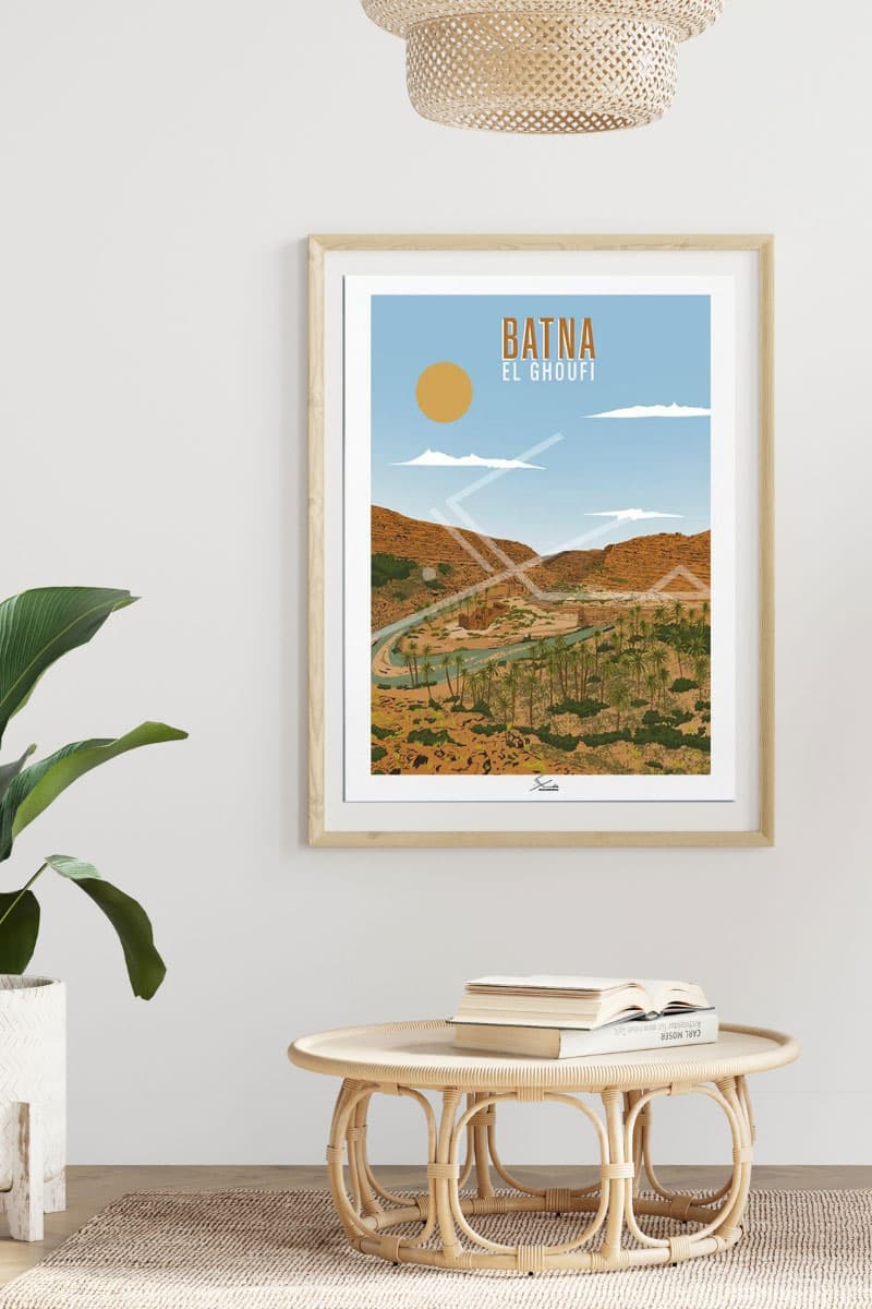 Illustration ville de Batna en Algérie par Makan Illustrations