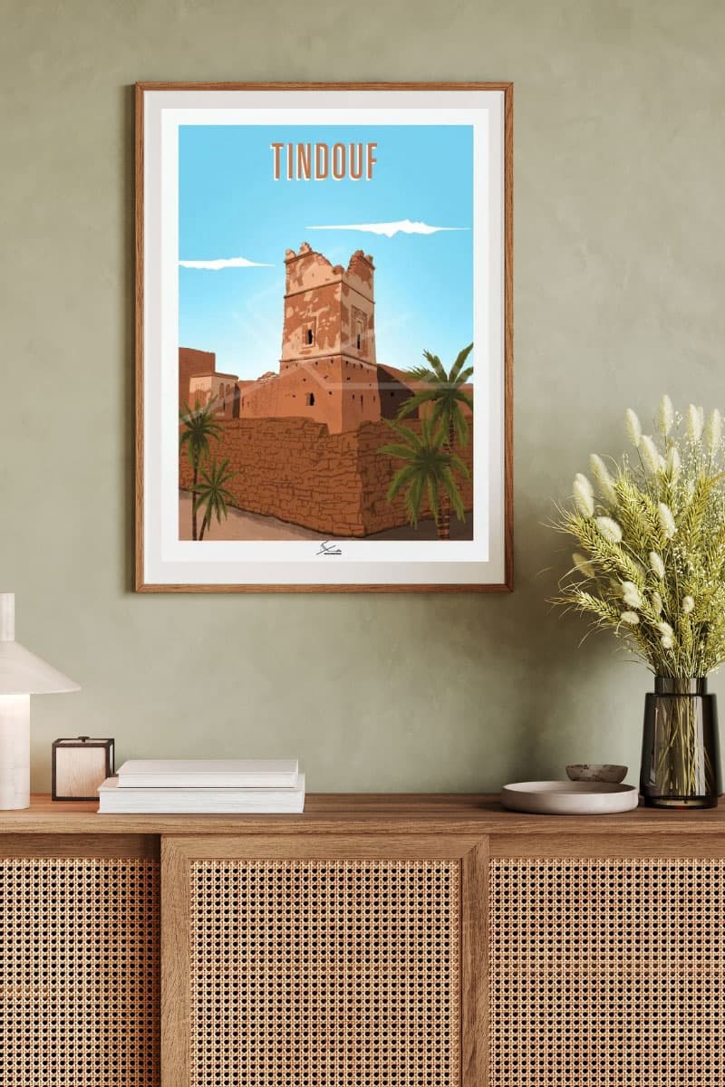 Illustration ville de Tindouf en Algérie par Makan Illustrations