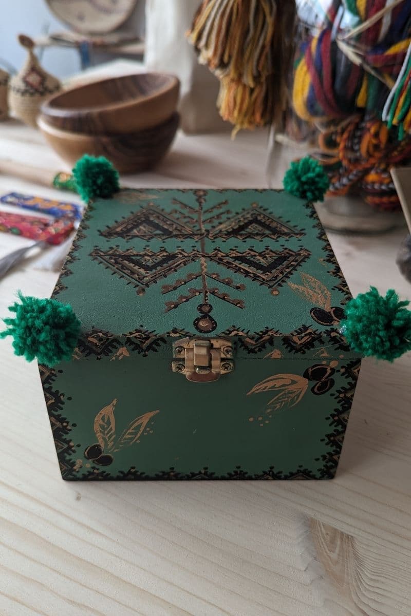 Boite à thé – symbole Olivier