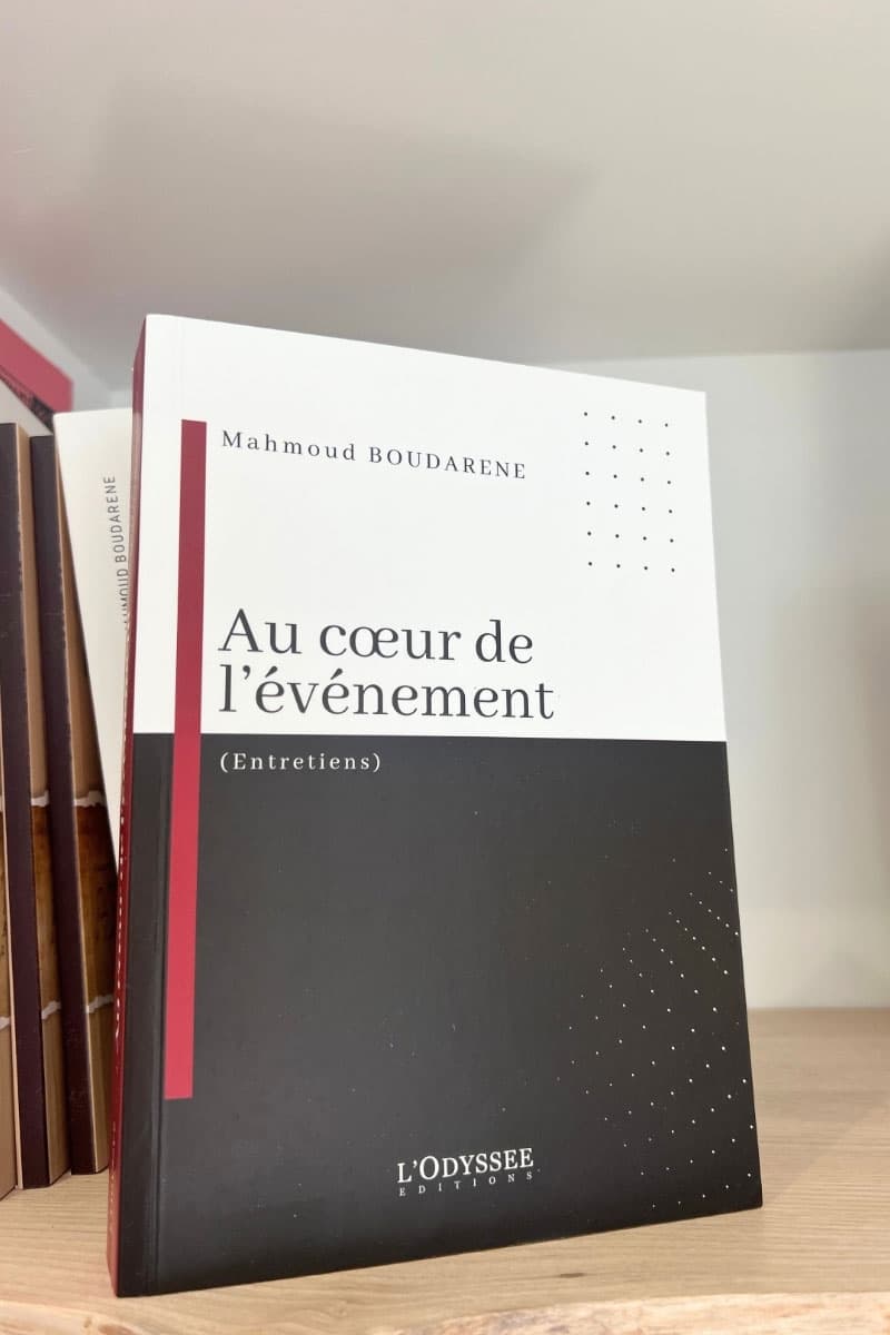 Livre “Au coeur de l’évènement” de Mahmoud Boudarene