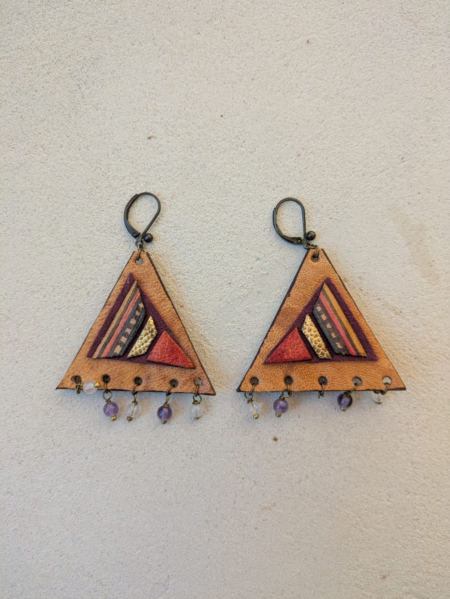 Boucles D’oreille Cuir