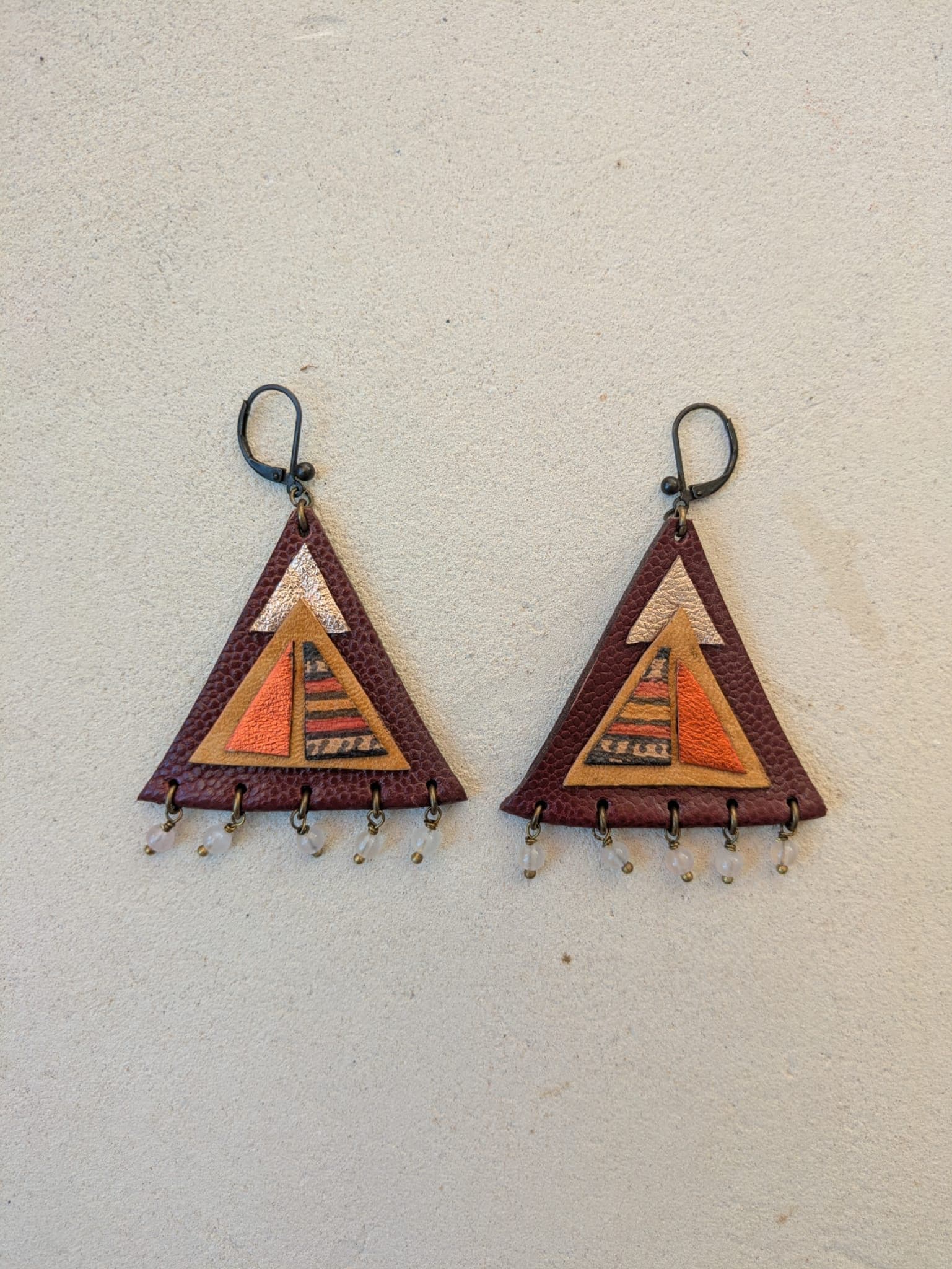 Boucles D’oreille Cuir