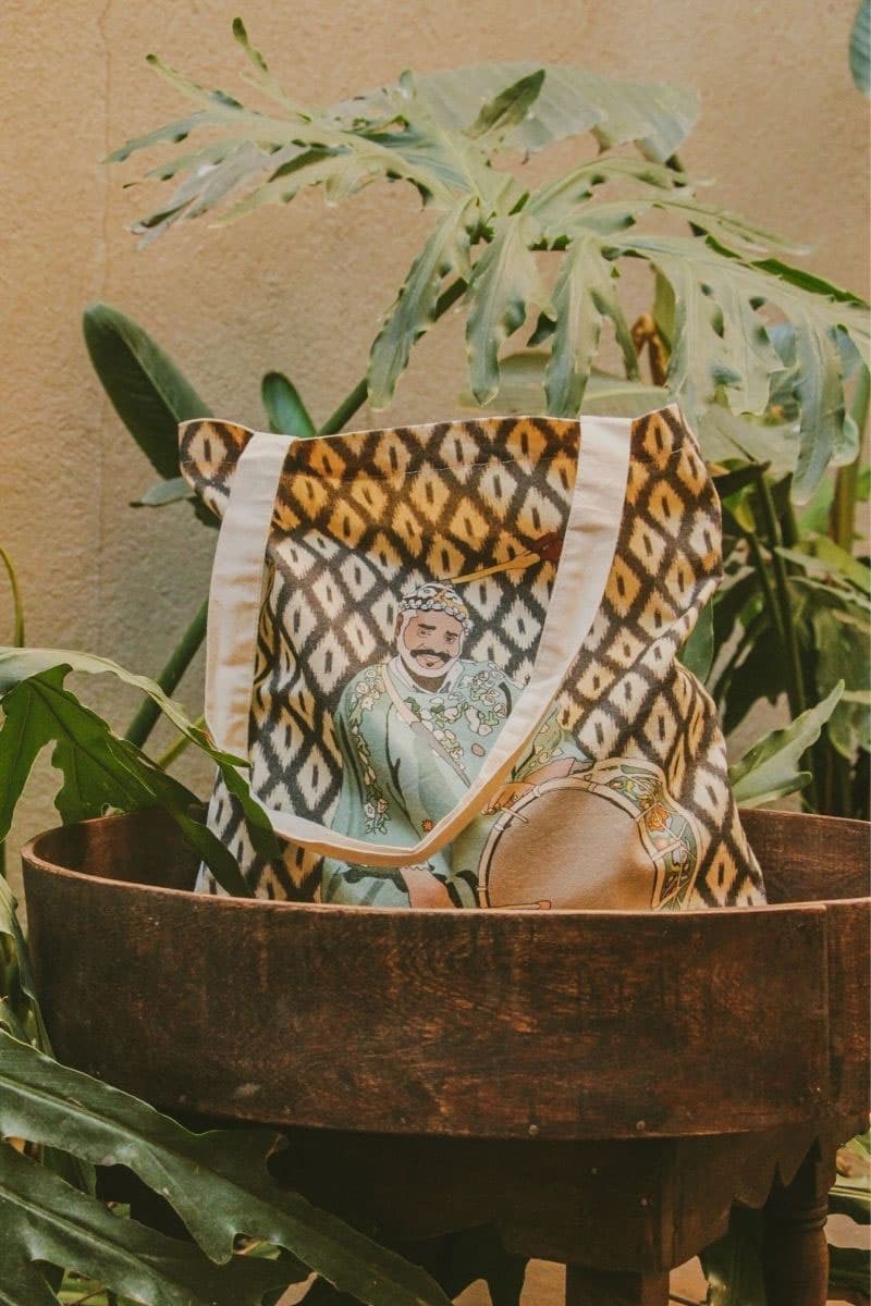 Tote bag illustration amazighe Ethnik