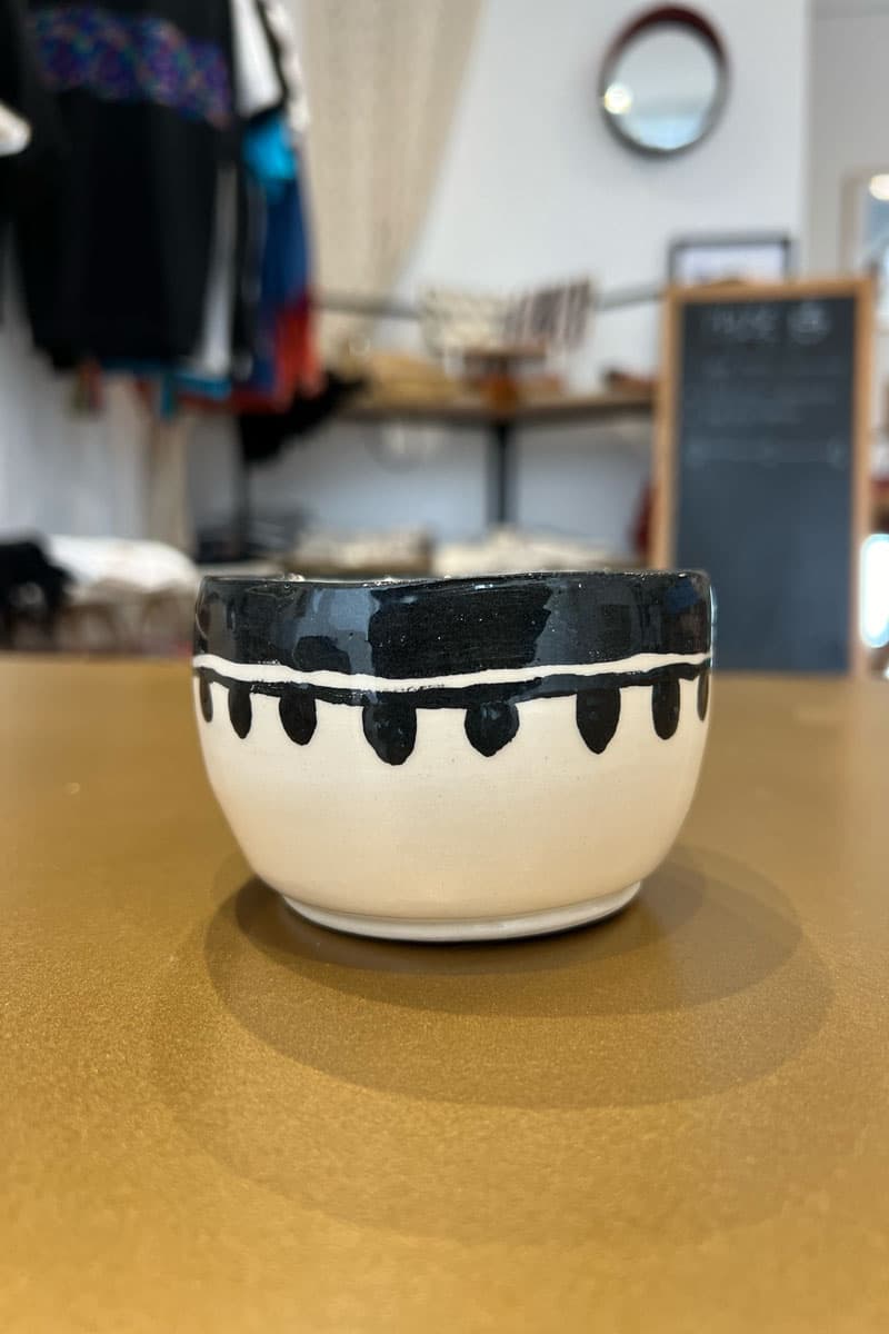 Bol en céramique motif olive berbère