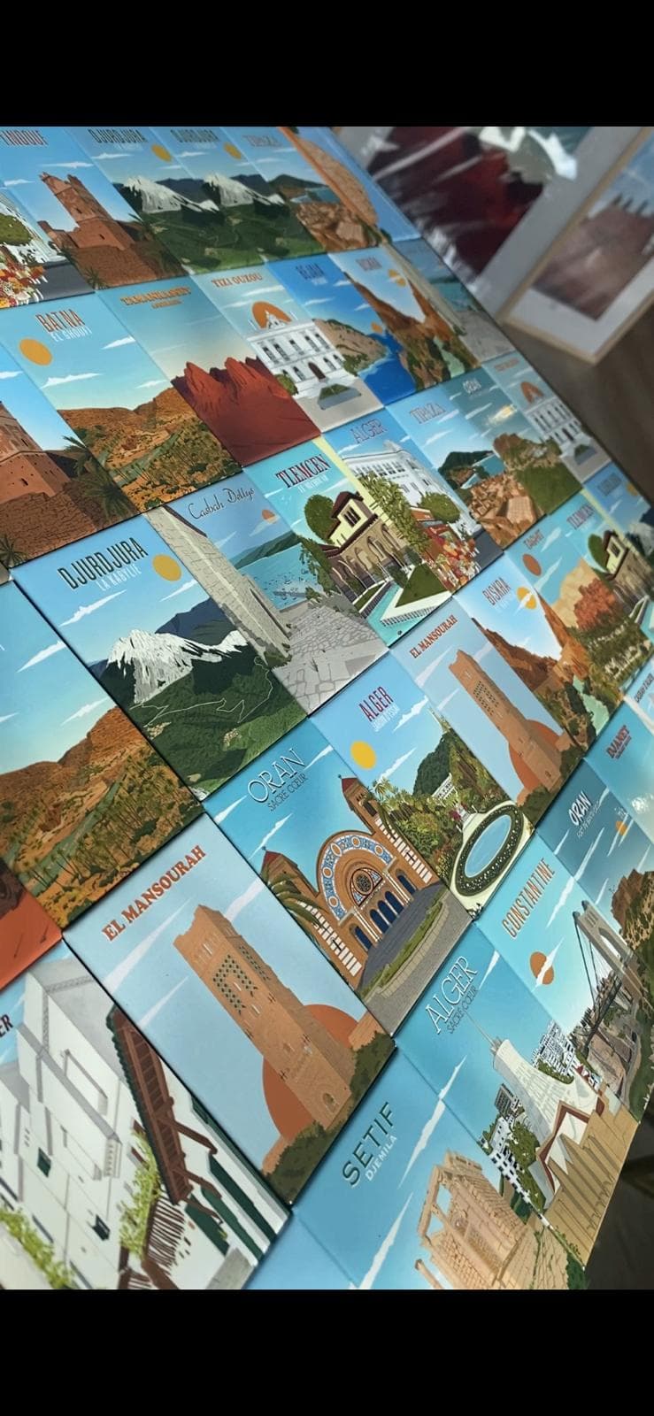 Magnets artisanaux Makan Illustrations – Wilaya d’Algérie