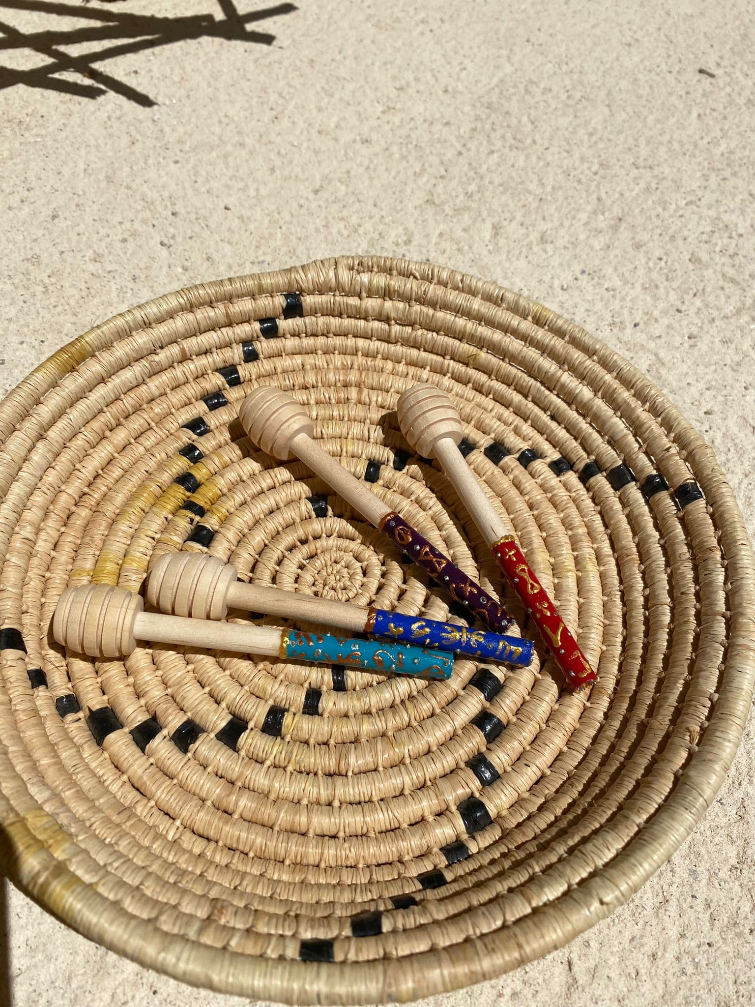 cuillère artisanale à miel bois kabyle