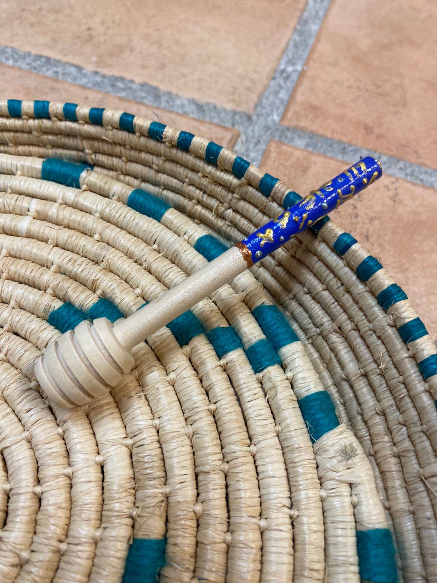 cuillère artisanale à miel bois kabyle