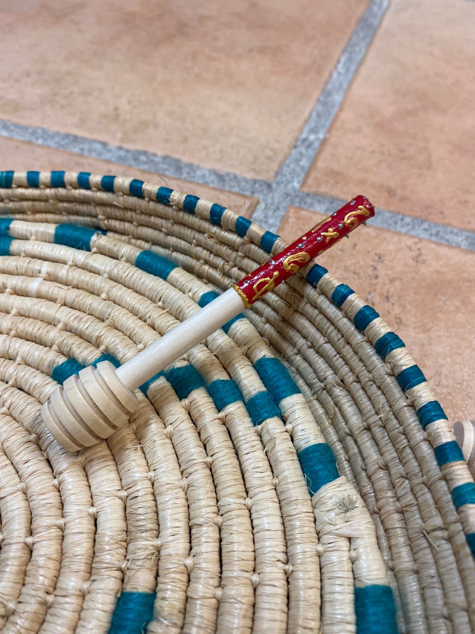 cuillère artisanale à miel bois kabyle