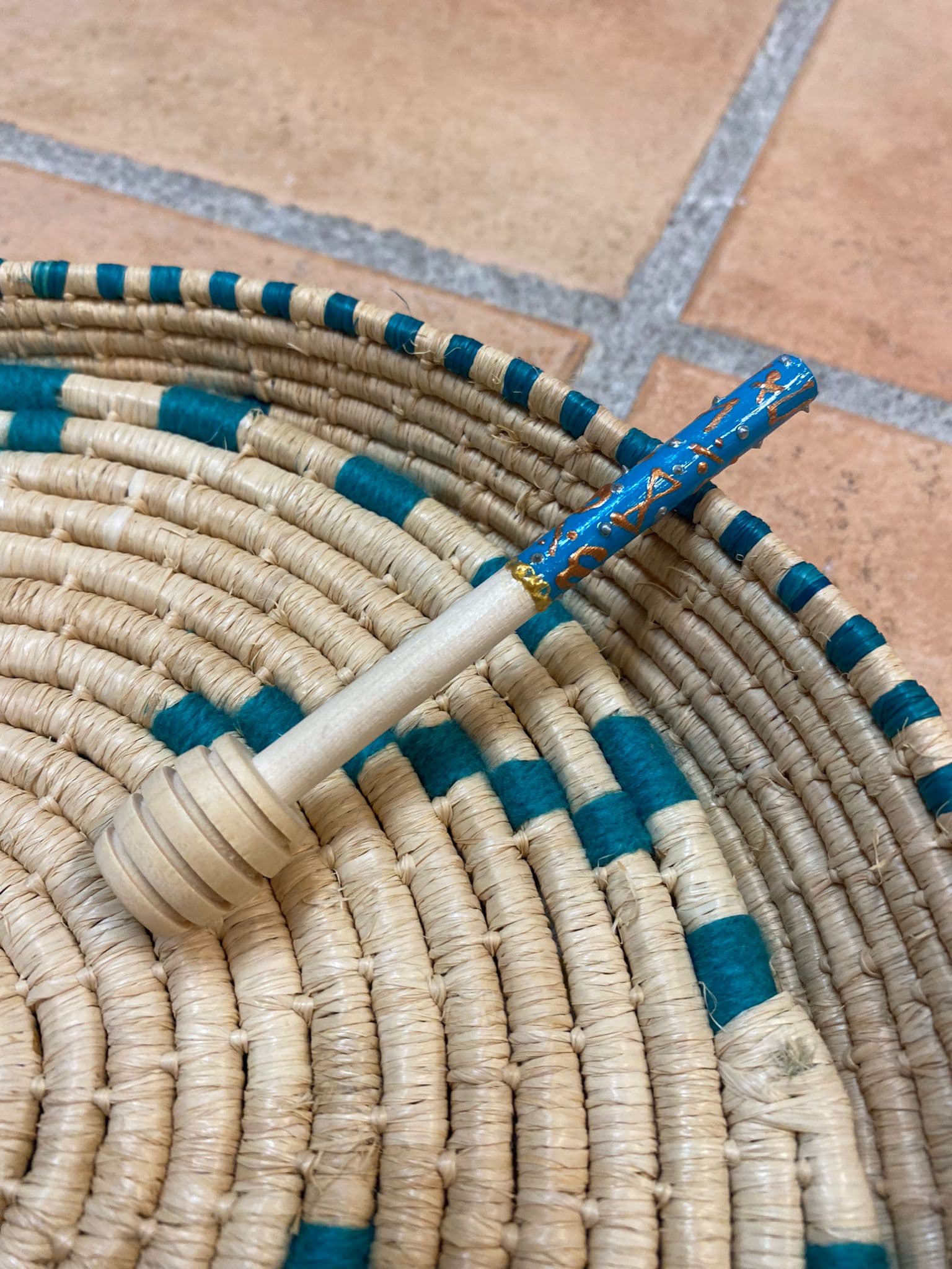 cuillère artisanale à miel bois kabyle