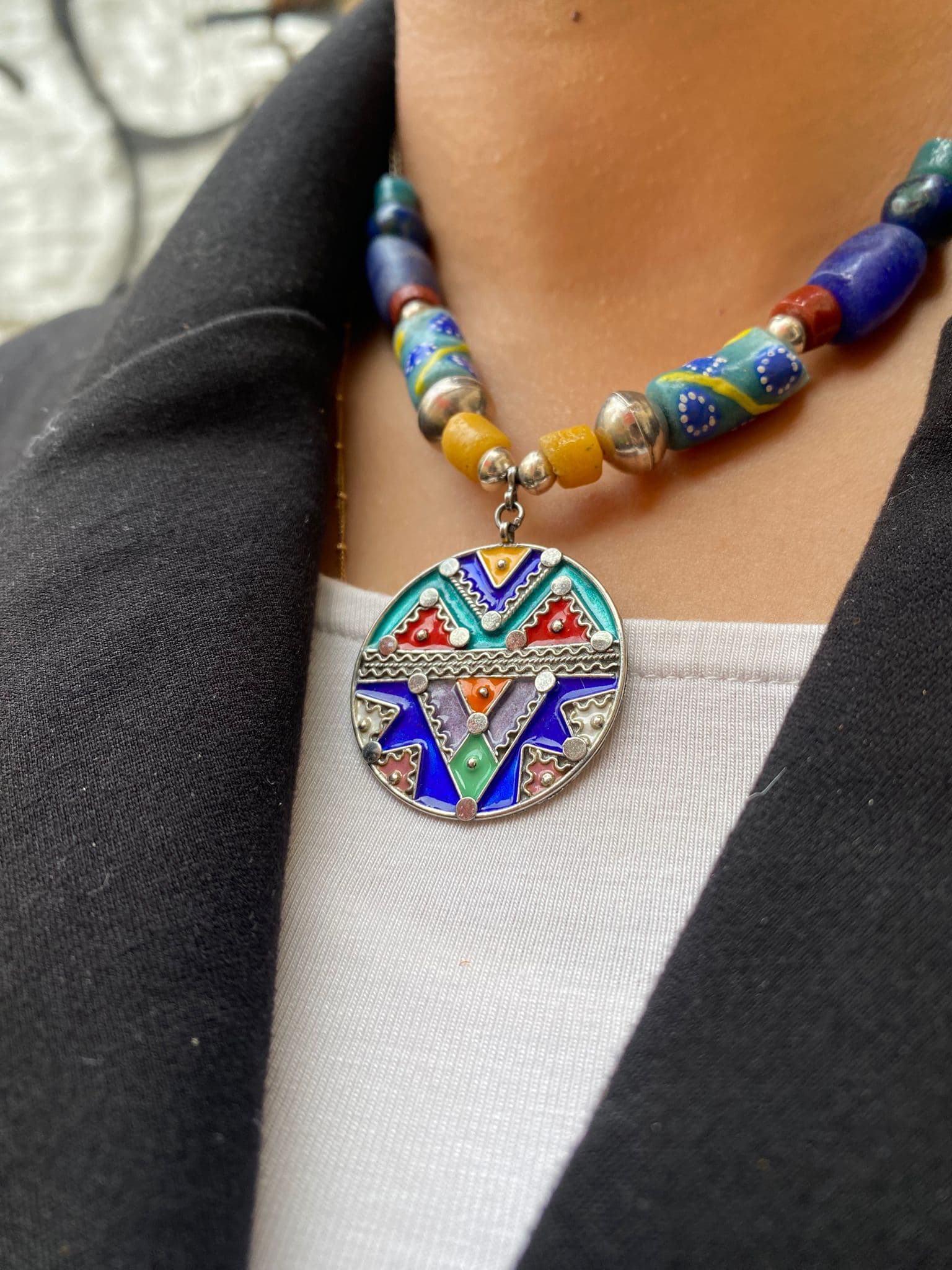 Collier en argent amazigh ” MASSILYA “