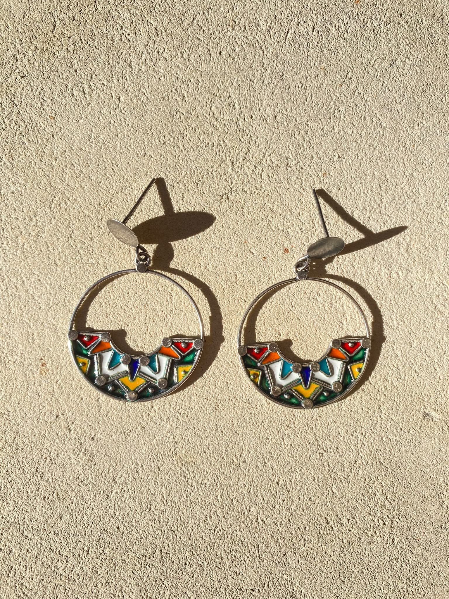 Boucles d’oreilles en argent “IETEJ”
