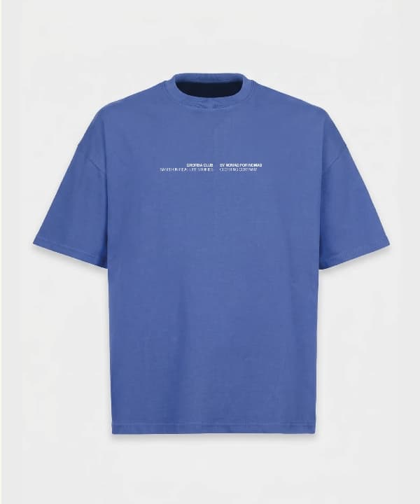 Guided by Mama’s Prayers – T-shirt oversize boxy bleu