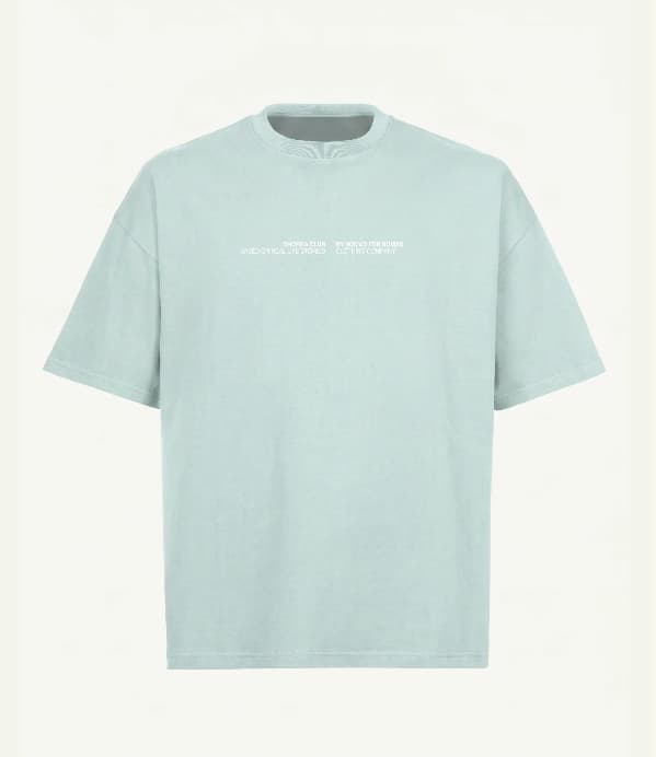 Guided by Mama’s Prayers – T-shirt oversize turquoise