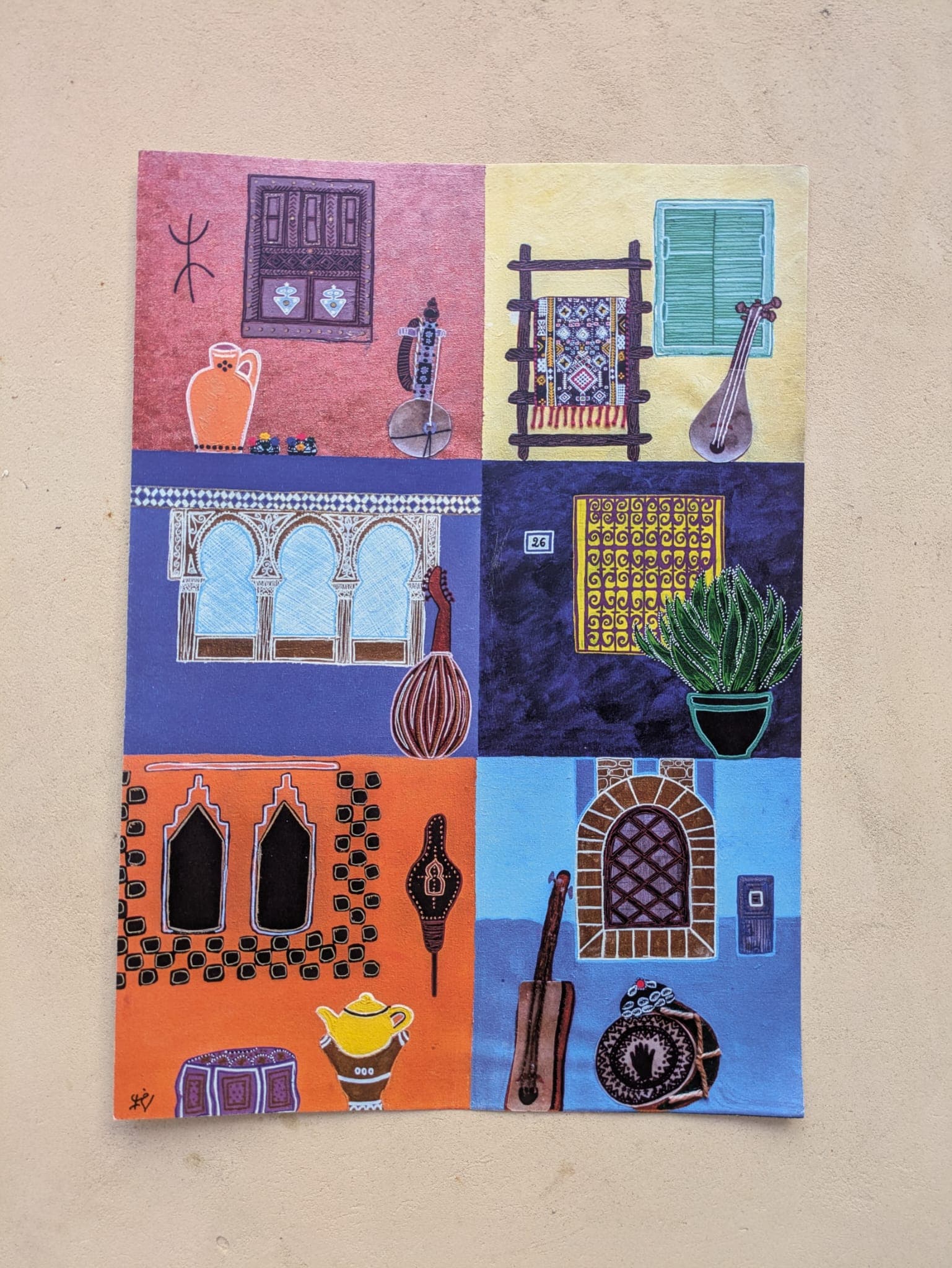 Illustration triptyque – Rania MFARES