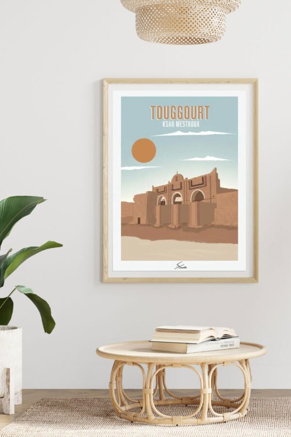 Illustration ville de Touggourt en Algérie par Makan Illustrations