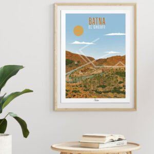 Illustration ville de Batna en Algérie par Makan Illustrations
