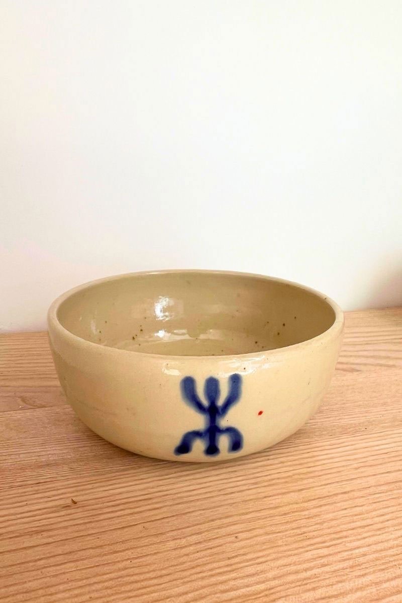 petit bol en céramique motif amazigh bleu