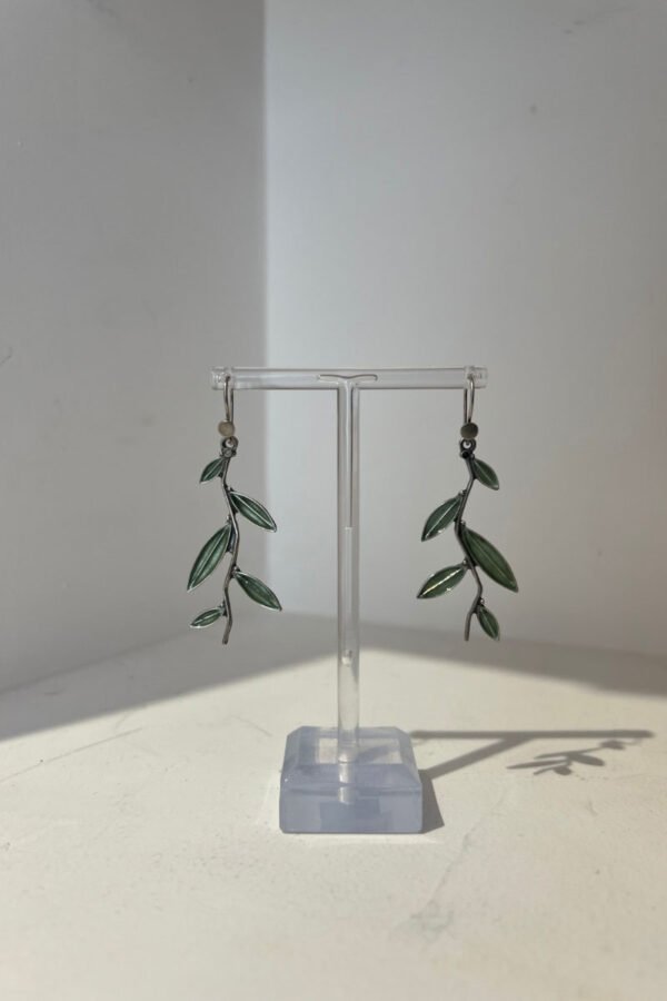 Boucles d'oreilles azemour branche d'olivier