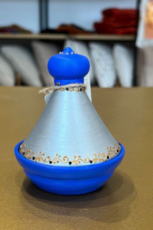 mini tajine bleu gris Siham Saidi