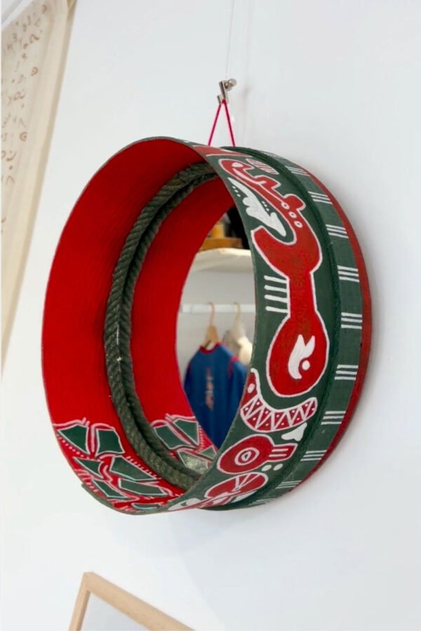 tamis miroirs motifs amazighs rouge yeddina