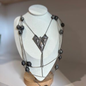 collier sautoir en argent amazigh berbère