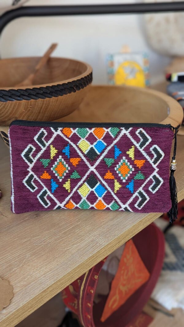 pochette inspiration amazigh fabriqué en Kabylie