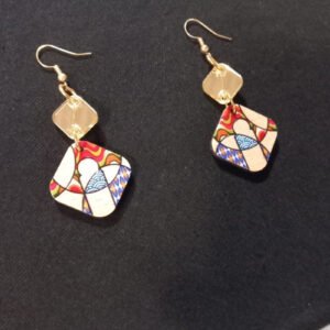 boucles d'oreilles berbères/amazighes en bois