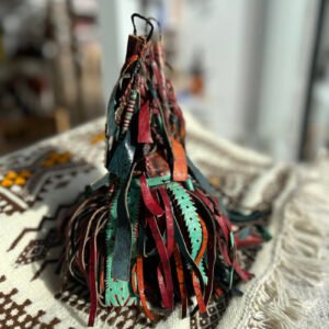 sac en cuir touareg décoratif